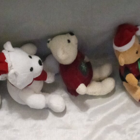 bundled Santa teddy bears Christmas in July event decorative kidcore - Picture 5 of 5